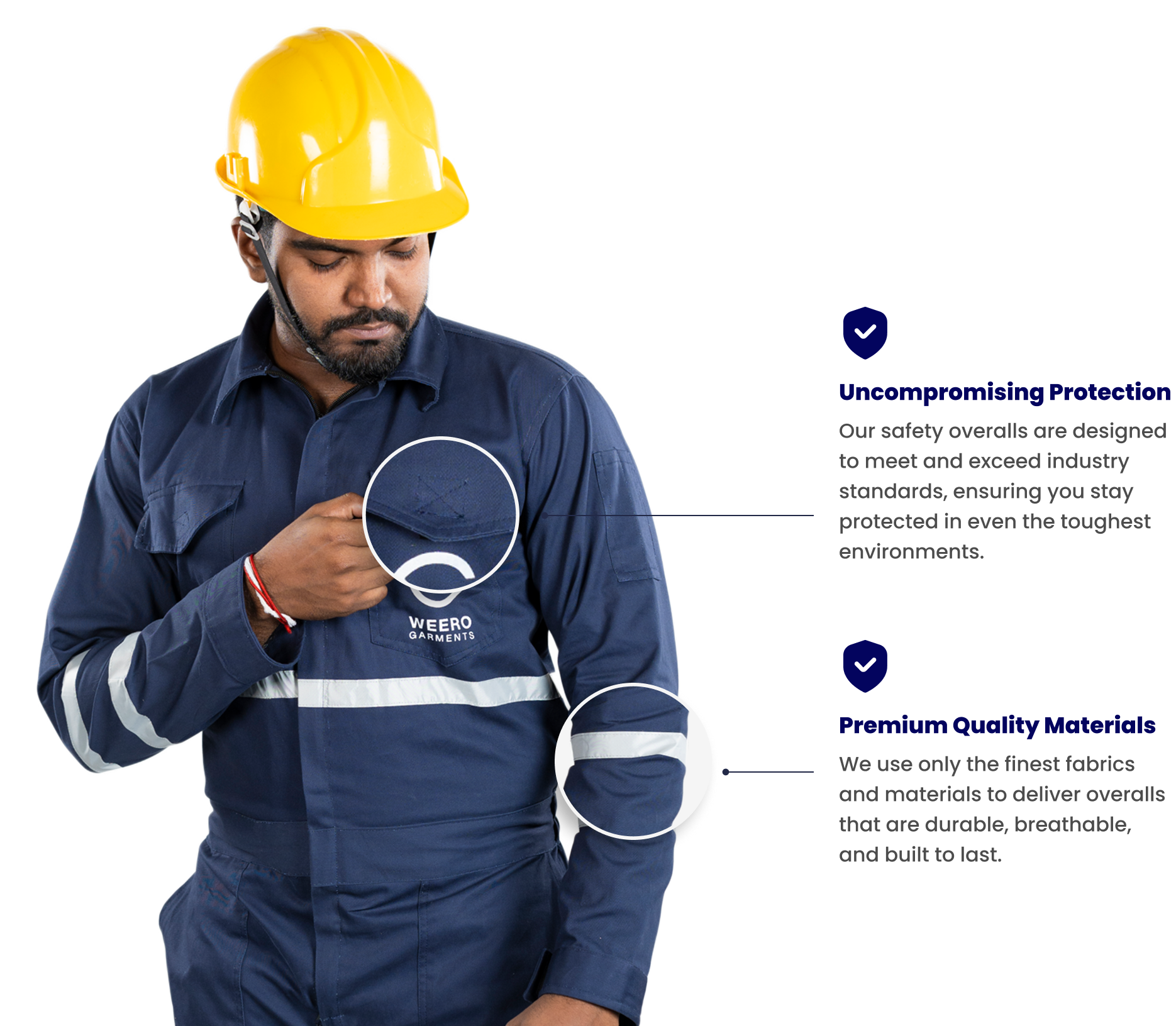 Durable 100% cotton fabric used for safety overall manufacturing in Sri Lanka